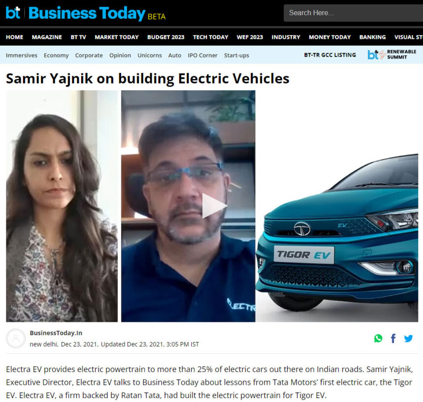 Samir Yajnik on Building Electric Vehicles